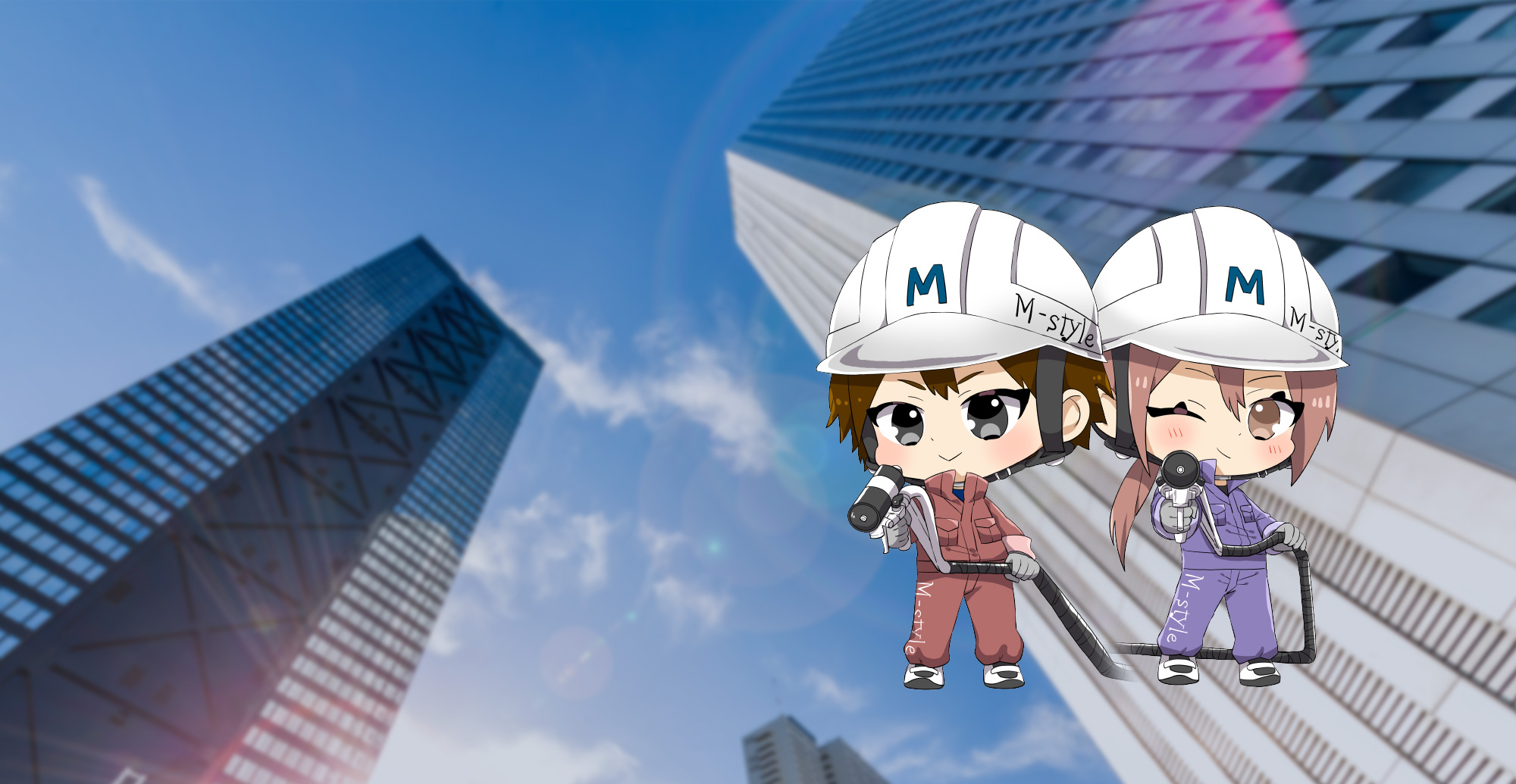 吹き付けるのは、未来につながる技術。